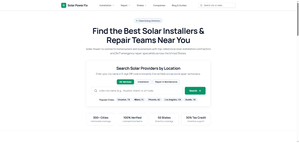 Solar Power Fix